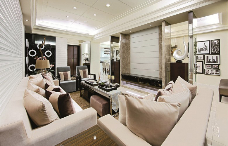 金融世家华苑：12.9万新古典128㎡奢华三居